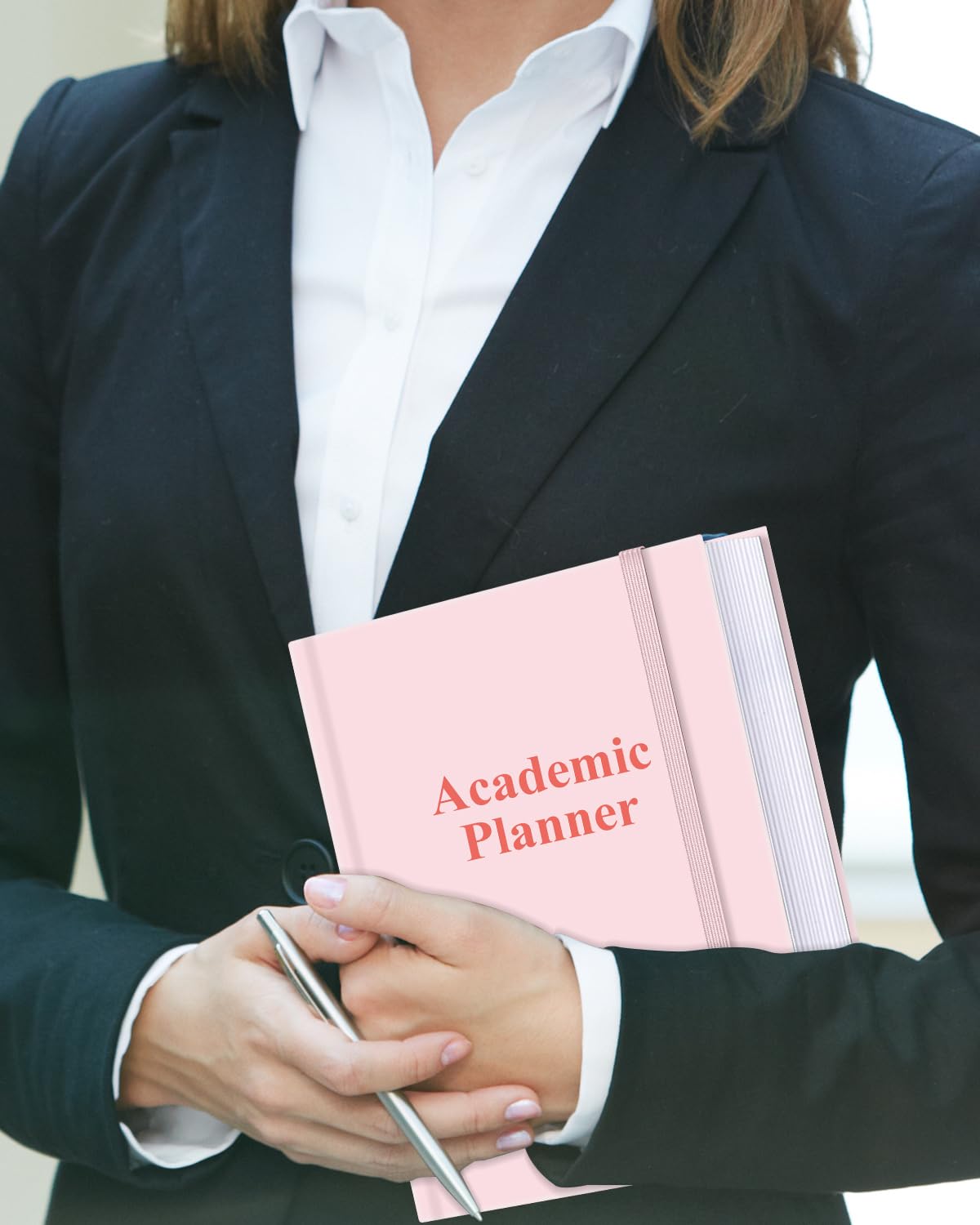 Planer akademicki 2025-2026 – niedatowany tygodniowy planer dla uczniów szkół domowych, liceum, studentów i pielęgniarstwa, 14,7 x 21,5 cm, różowy