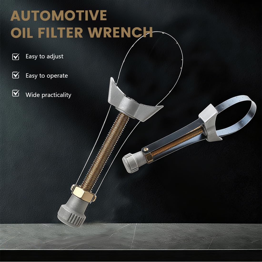 Chiave per Filtro Olio Smontaggio Cinghia Rimozione 65-130 mm