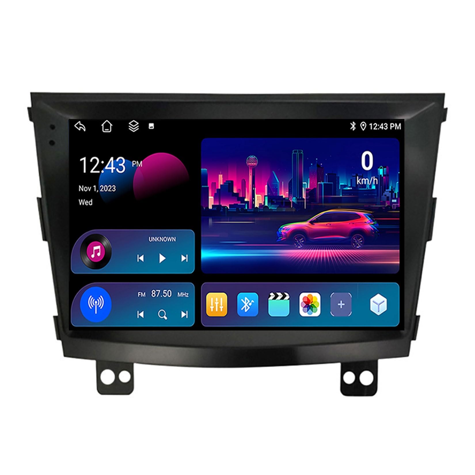 HIBIYA Radio samochodowe z systemem Android 14 dla SsangYong Tivoli 2014-2017 9-calowy ekran dotykowy z GPS USB WiFi retro kamera RDS Mic obsługa Carplay DSP sterowanie kierownicą (Y2 8Core 4 + 64G)