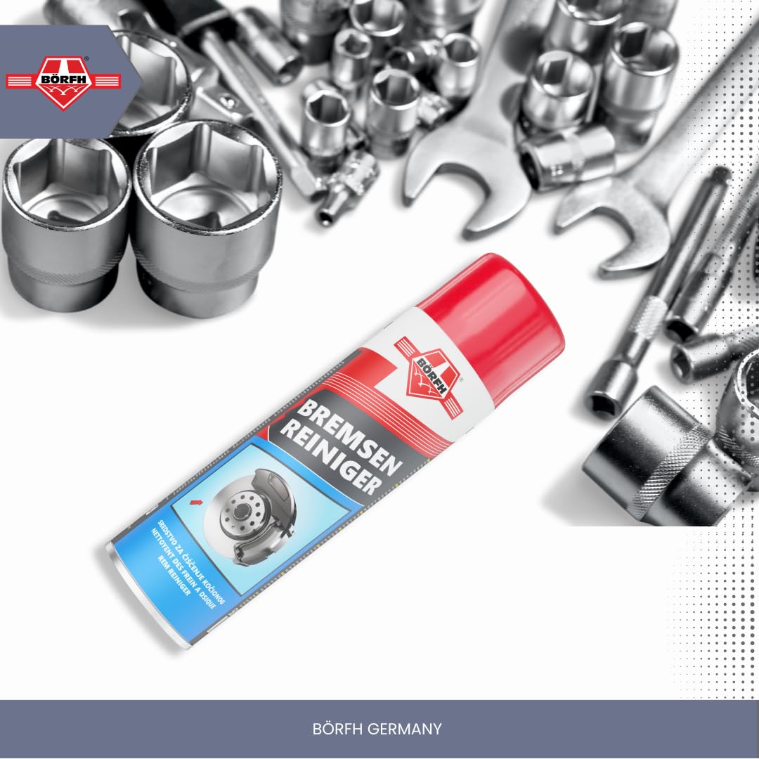 Detergente per freni – (Confezione da 10 500 ML) senza acetone detergente per dischi, pastiglie, pinze freni, molle, rotori e frizione, pulitore per parti industriali