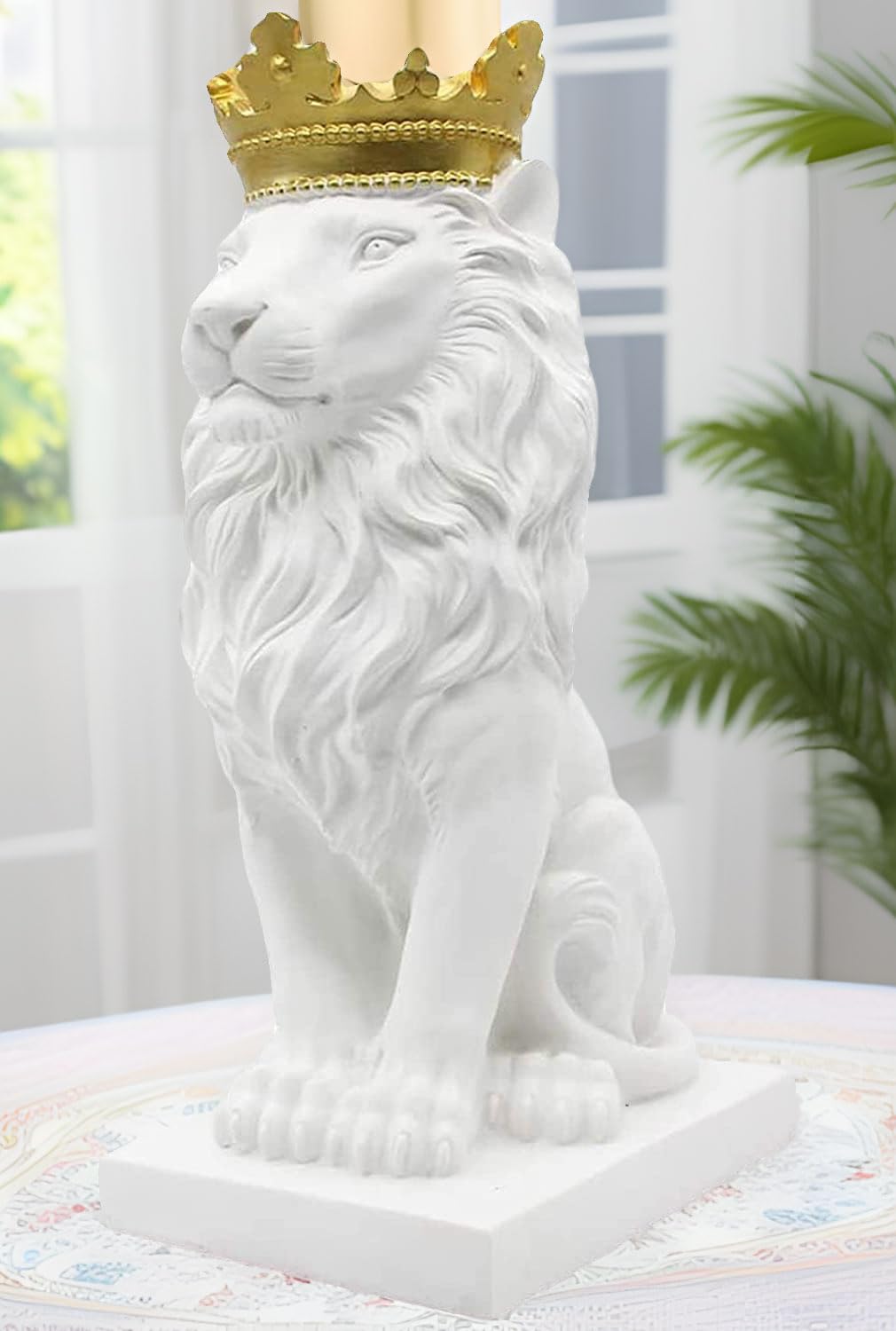 作家物 陶器「白獅子」置物