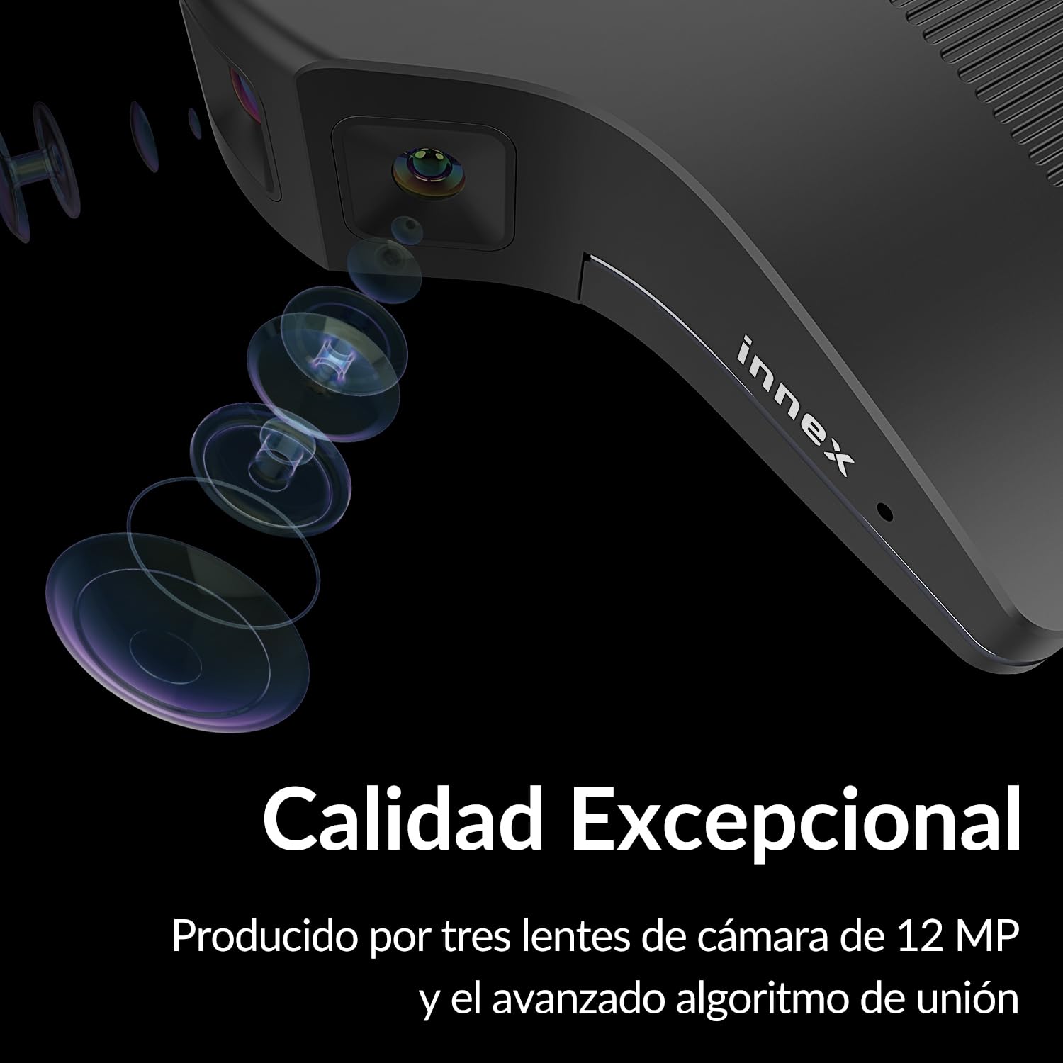 Innex C831 Cámara Web 4K Panorámica 180° con Seguimiento Facial IA