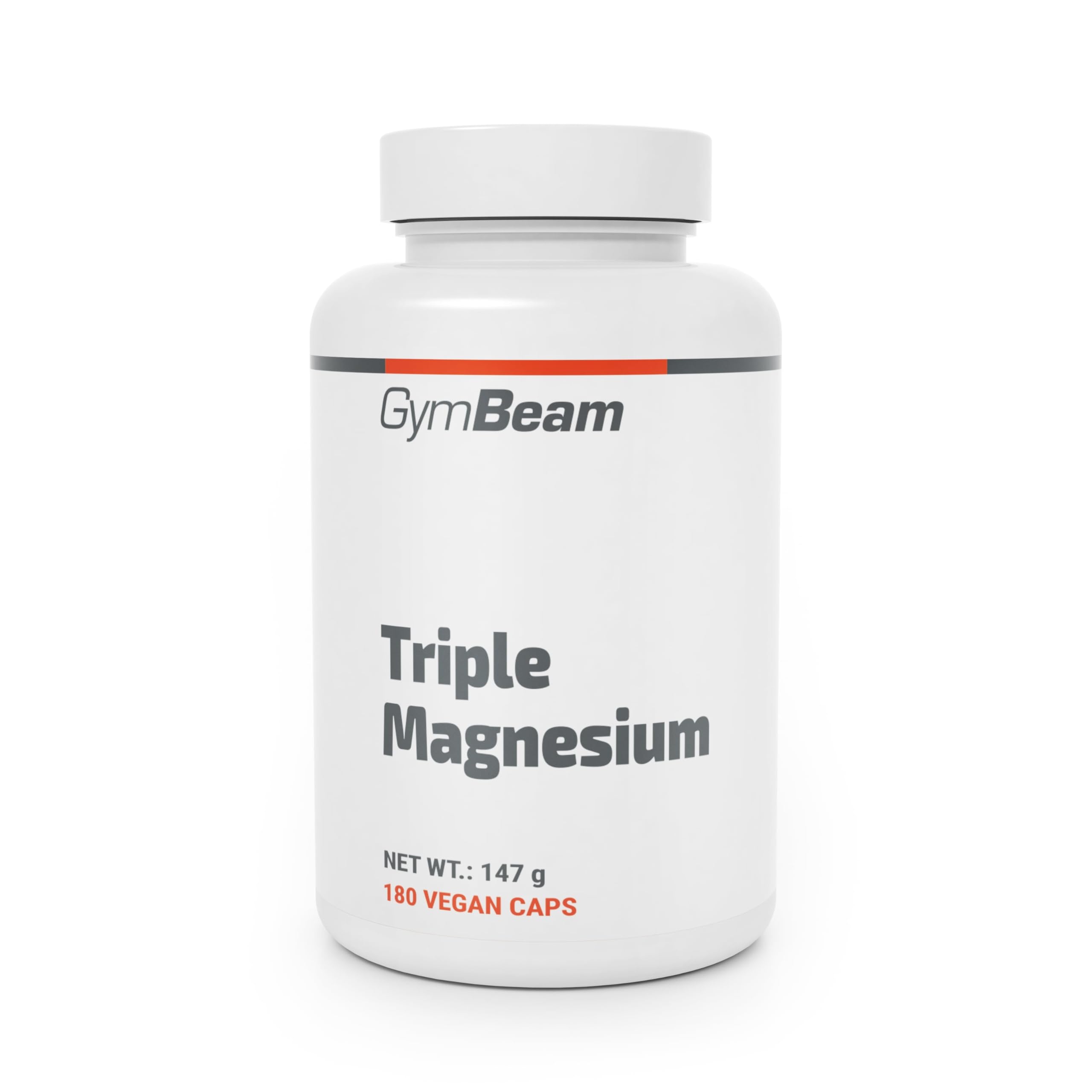 GymBeam Complesso di magnesio Bisglicinato, Capsule Facilmente Assorbibili con 375mg di Magnesio, Supporta Muscoli, Psiche e Sistema Nervoso, Aiuta a Ridurre l'Affaticamento (180 cps)