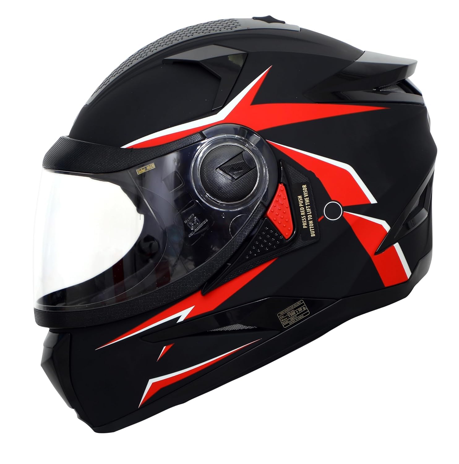 Yamaha YRB Full Face Helmet (Black Red, Size XL) | Y6AYRBBRXL23-image-20