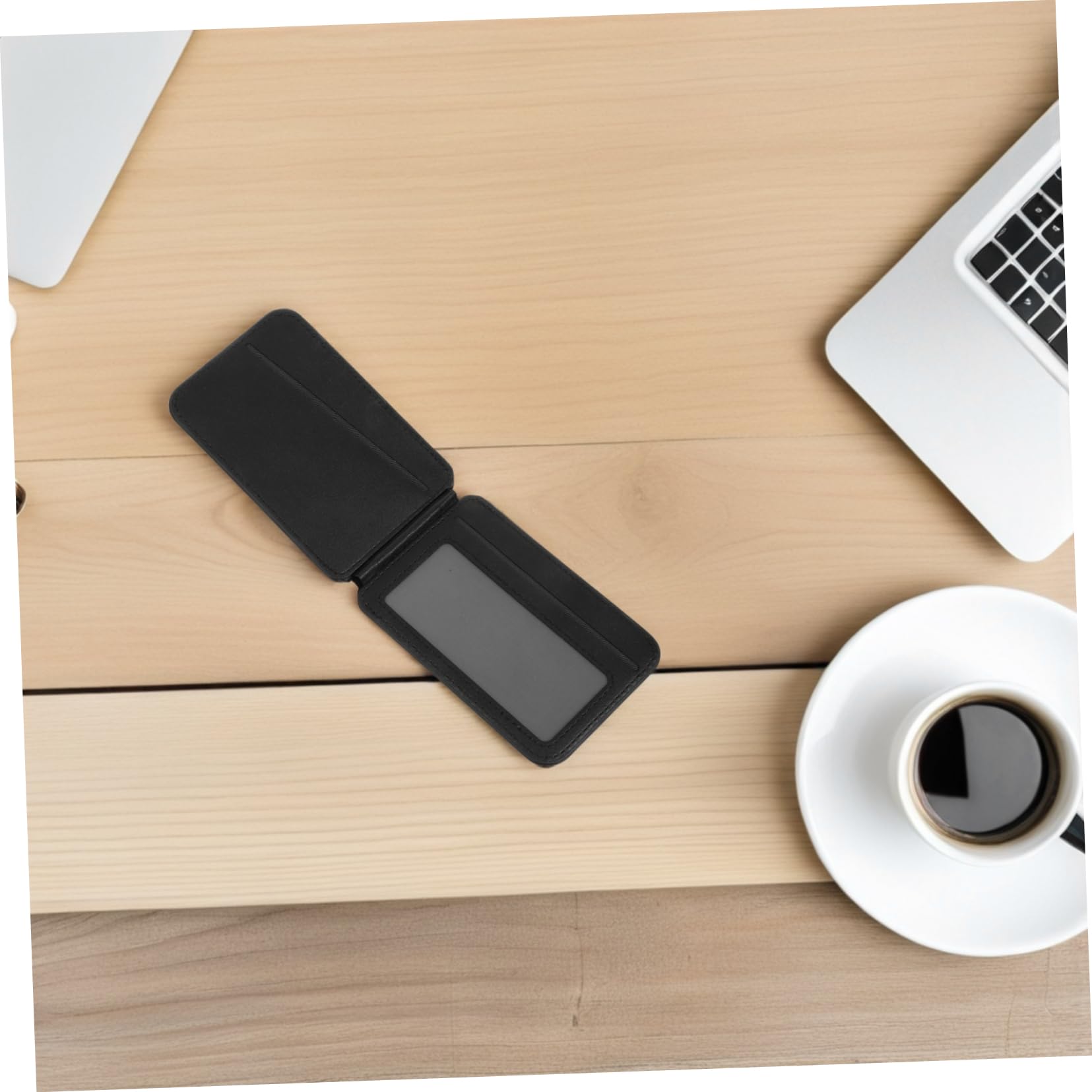 Portafoglio Magnetico per Telefono Supporto Pieghevole Porta Carte di Credito Tasca Porta Carte in Pu Organizzatore per Documenti