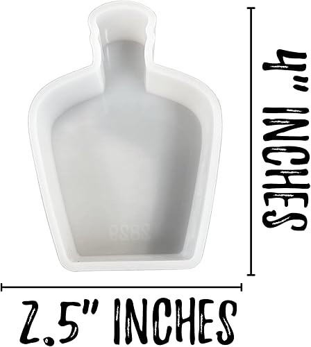 Miniatura 4 de Crown Bottle - Molde de silicona Freshie para automóvil 4 x 25 x 1 pulgadas para perlas aromáticas con aroma y cartulina botella de goteo de alcohol