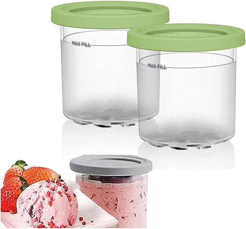 246 pintas Creami Deluxe, para pintas cremosas y tapas ninja, pintas de helado de 16 onzas reutilizables, a prueba de hojas, compatibles con la