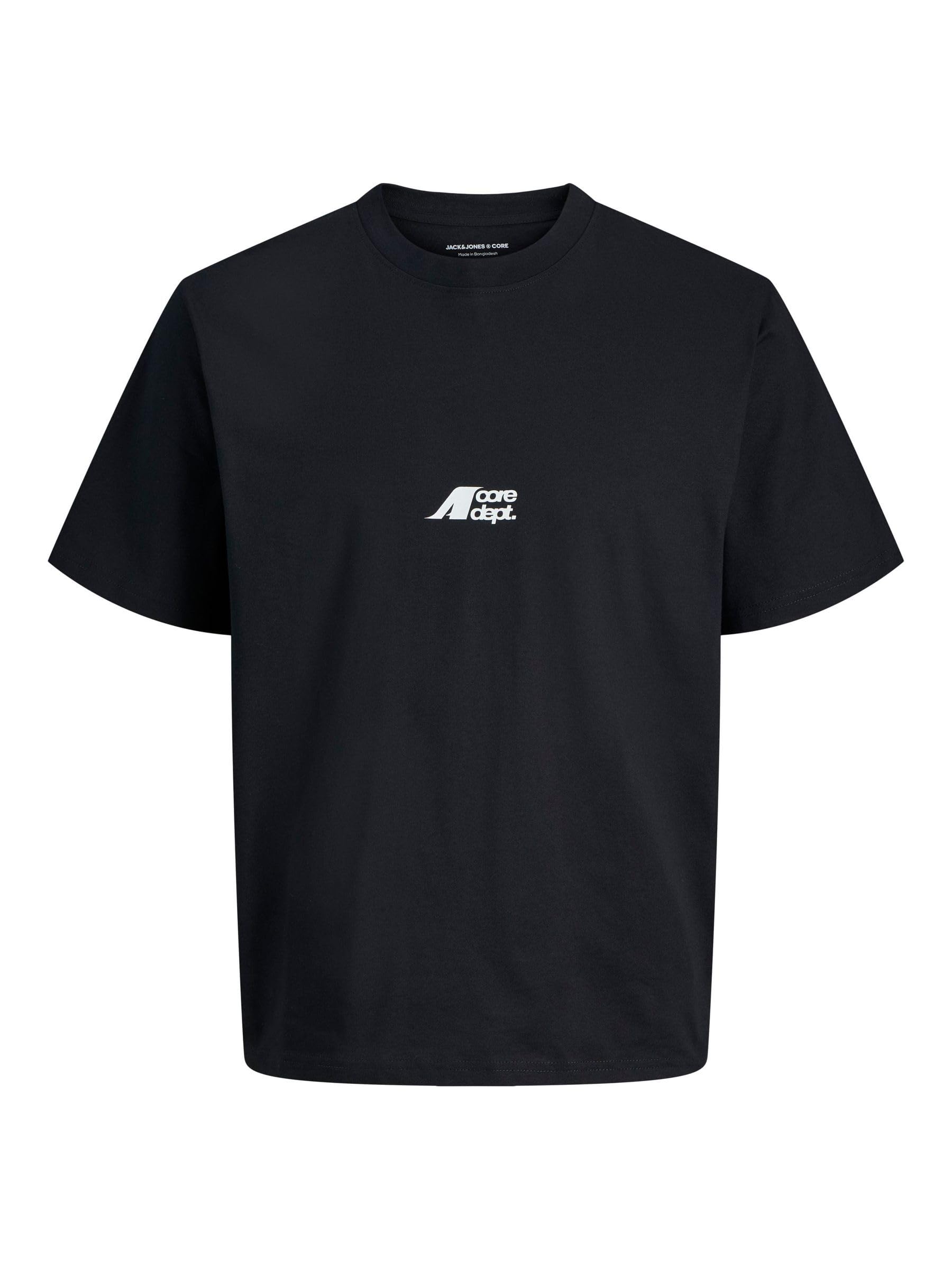 JACK & JONES Junior Jcotier Back Print Tee SS Crew NEC Jnr, Black, 14 Years