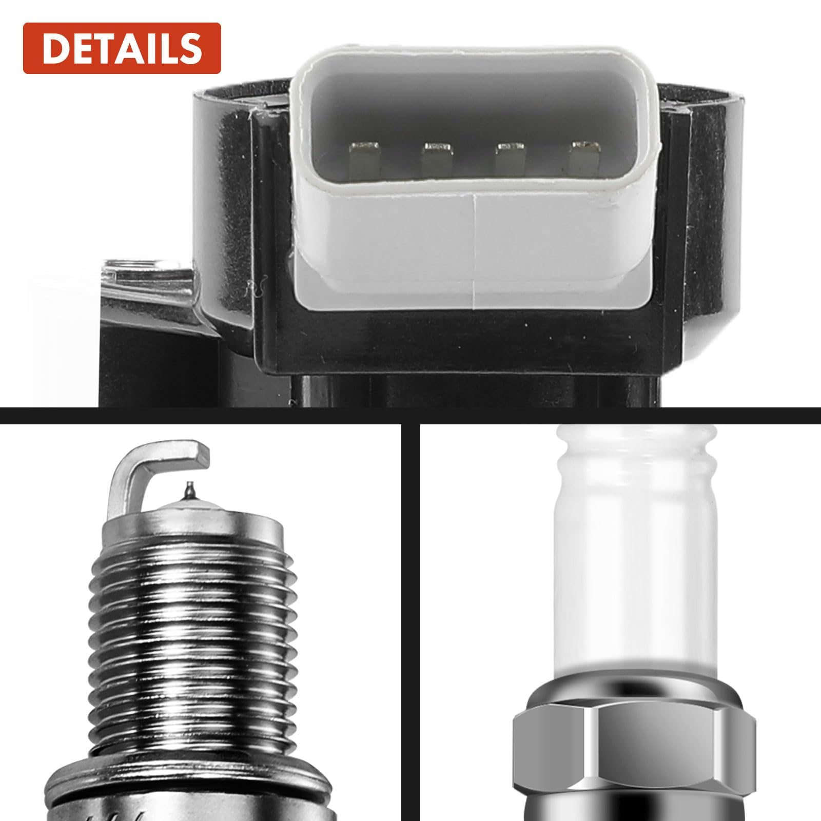 Frankberg 3 bobine di accensione + 3 candele 19500B2040 | Compatibile con: 23:07 PN, Aygo B1, C1 PM PN, Yaris P13, Aygo Box/Hatchback B1, Yaris P9