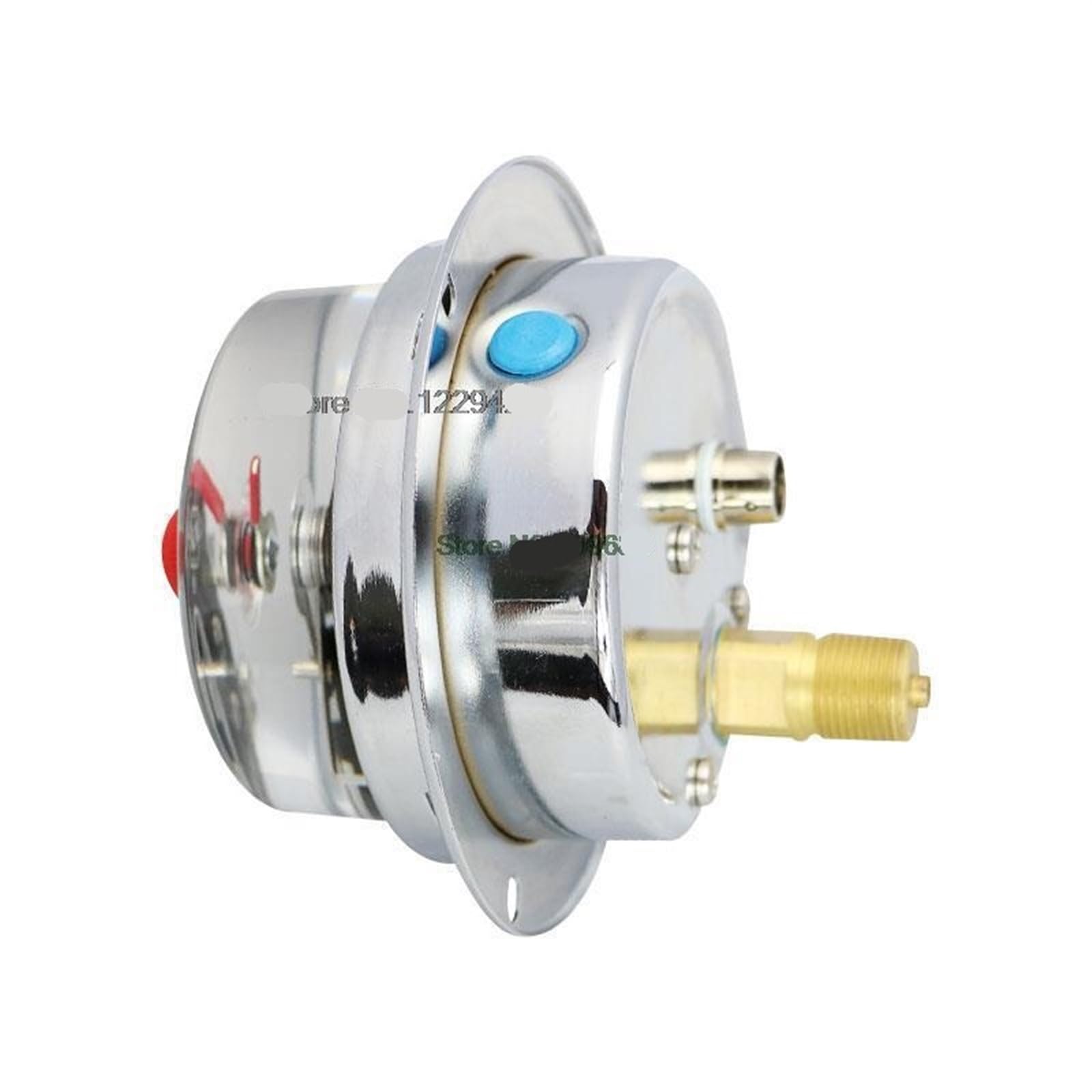 Druckmessgerät, 60 mm, stoßfest, elektrischer Kontakt, axiale Bandkante, YNXC60ZT, magnetische Hilfe, 30 VA, oberer und unterer Grenzkontrolldruck (0 – 60 MPa)