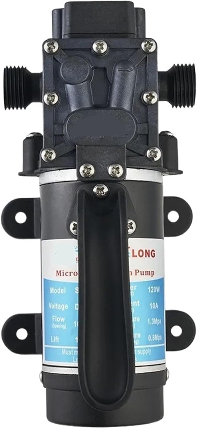 High-power household pump spray fruit tree car wash self-priming booster 120W electric diaphragm pump(Pressure switch type,24V)