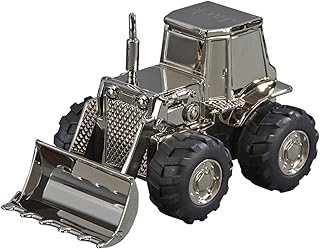 Creative Gifts International Front Loader Bank with Polised Finish, Silver