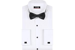 Sharp and Sophisticated: Men's White Tuxedo Shirt for Unforgettable Occasions