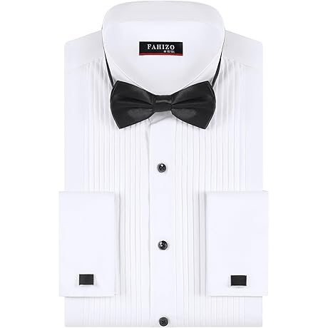 Sharp and Sophisticated: Men's White Tuxedo Shirt for Unforgettable Occasions