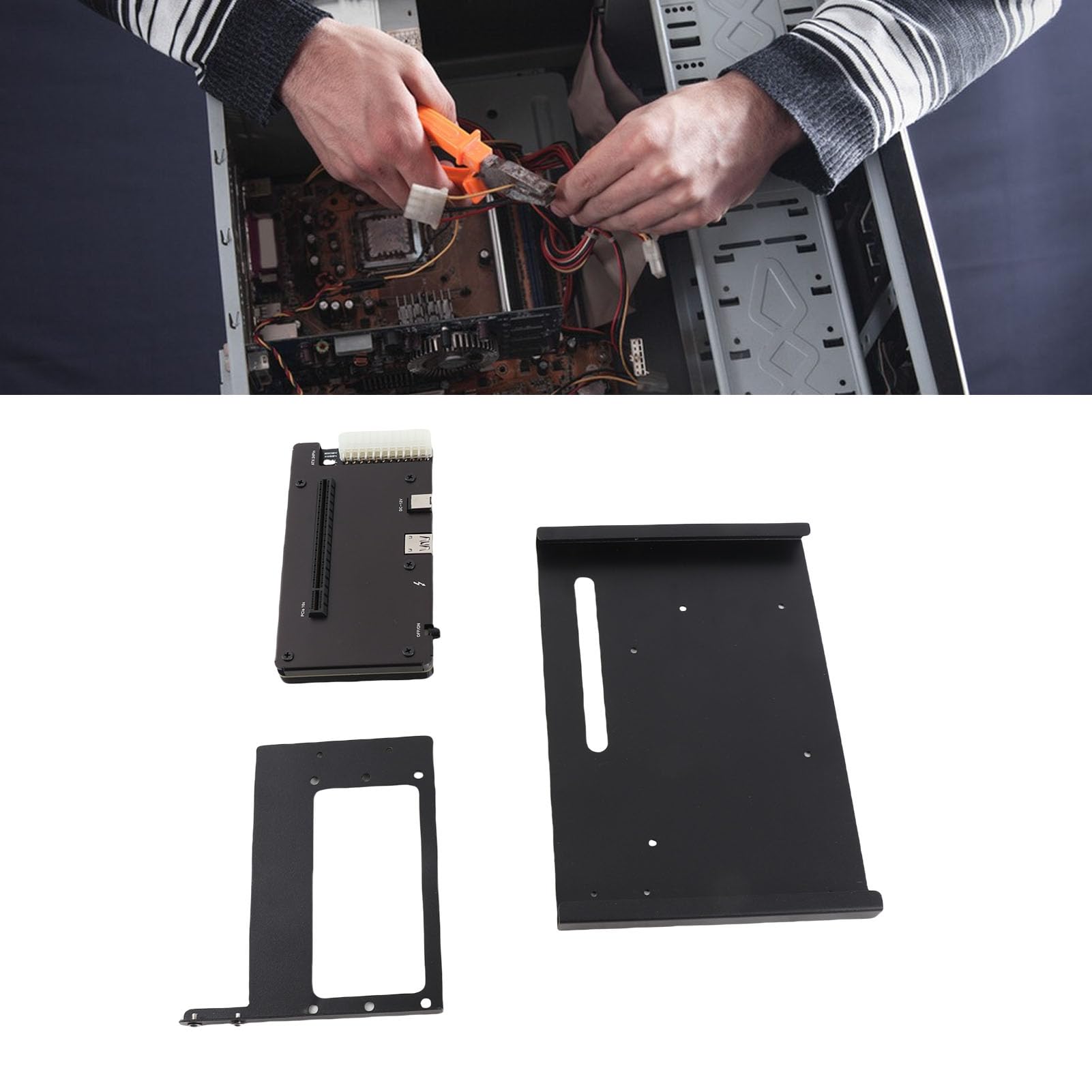 Generic Dock Station GPU Esterna con Design Hot Swap per 3 4 USB 4.0 ATX 24 Pin Connettore PCIE 16X Slot per Appassionati di Editing Video Lega di Alluminio