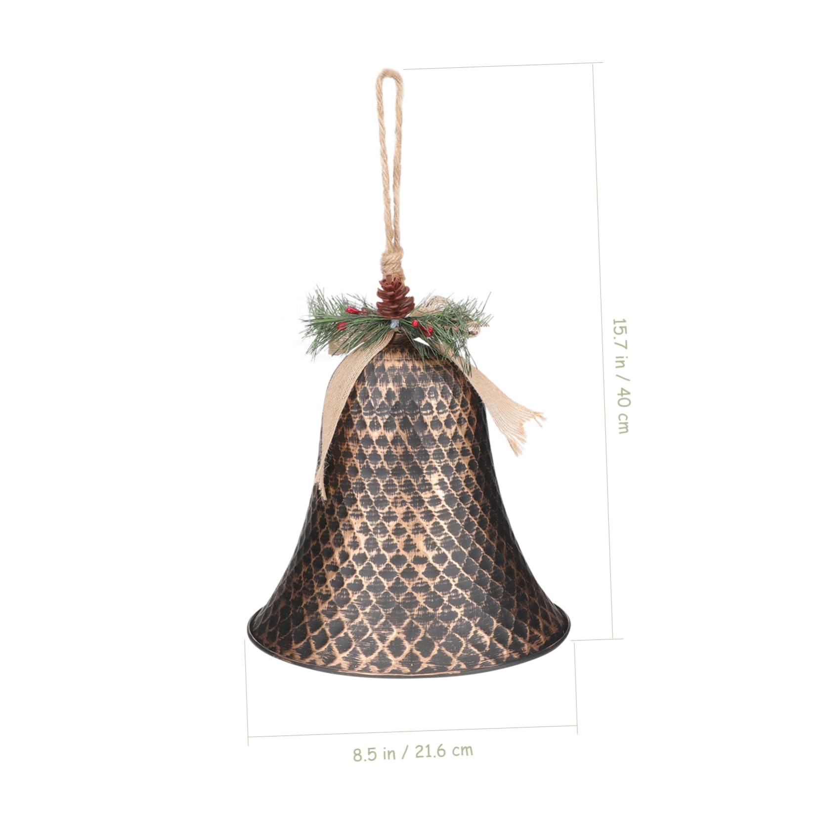 Garneck Campanella di Natale Ciondolo Decorativo Forma di Campana per Festa di Natale Articoli Natalizi