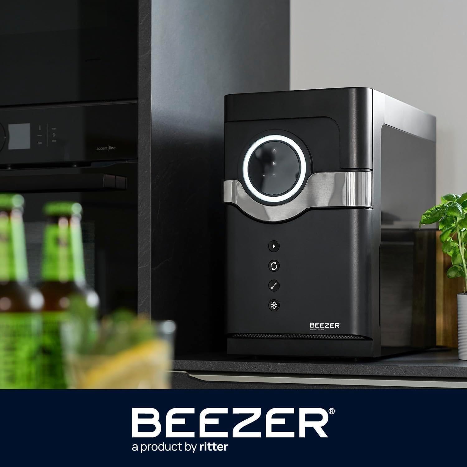Beezer® – prawdopodobnie najszybsza chłodziarka do napojów na świecie, zaprojektowana w Niemczech, czarna