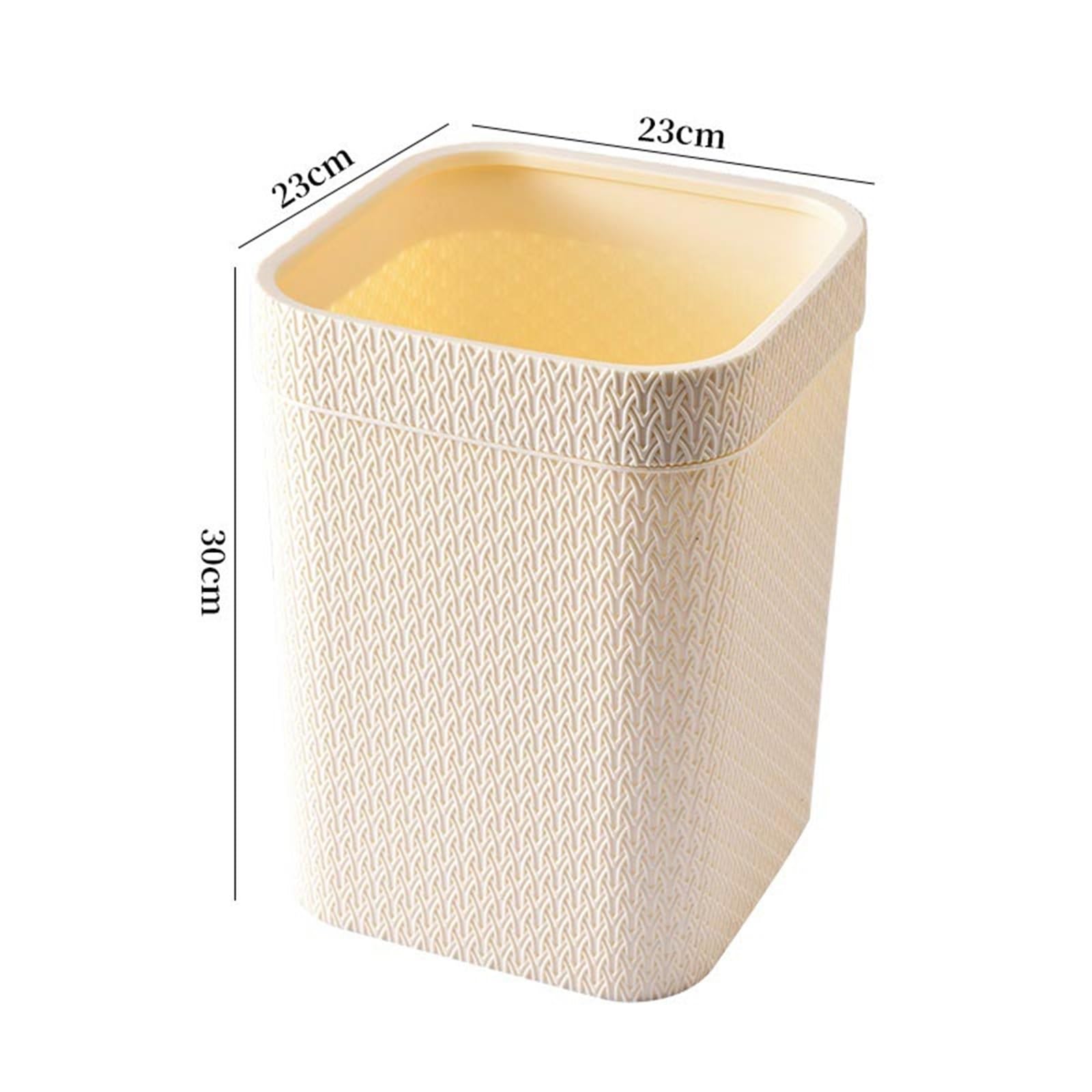 Pattumiera e pattumiera Bagno Interno, WC, Bidone Della Spazzatura per oggiorno(Yellow)