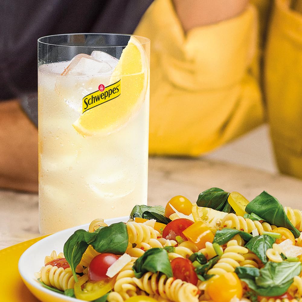 Schweppes Limón, Refresco Bebida Refrescante - Lata, Pack 8 x 33 cl, 2640 Mililitro