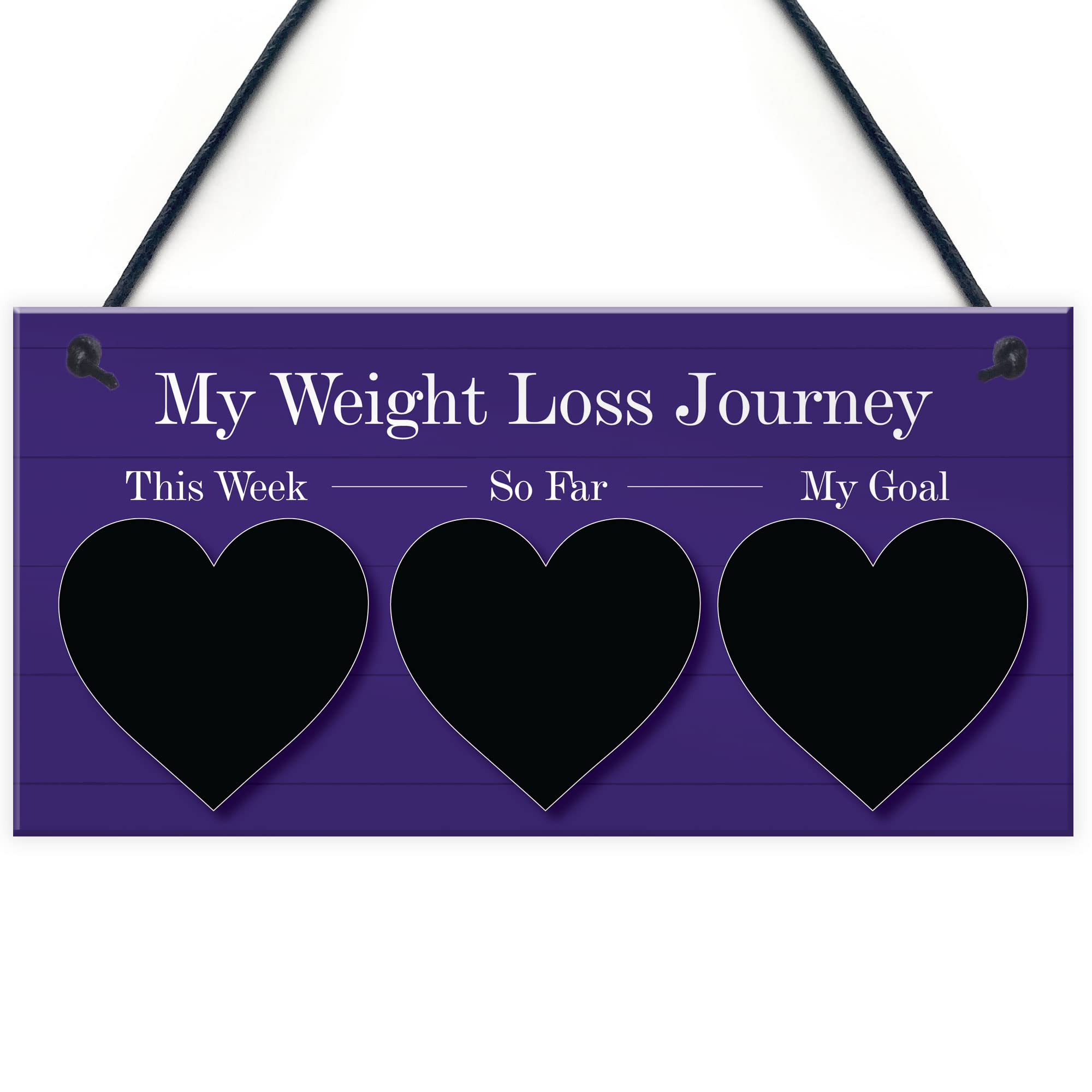 Red Ocean My Weight Loss Journey Tracker Sign For Motivation Dieting or Slimming Tracking Plaque Gift For Women