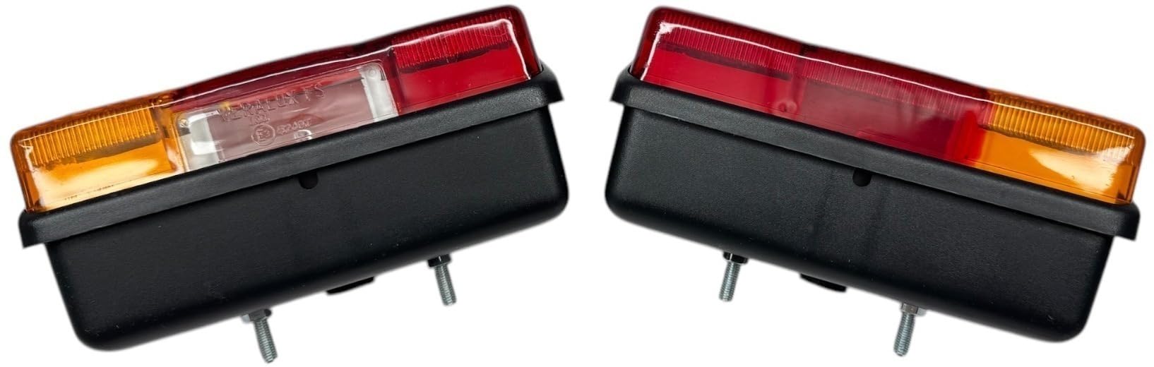 G.L.D. Forniture Kit Fanali dx e sx posteriori con luce targa per Trattori Carrelli Rimorchi senza lampadine