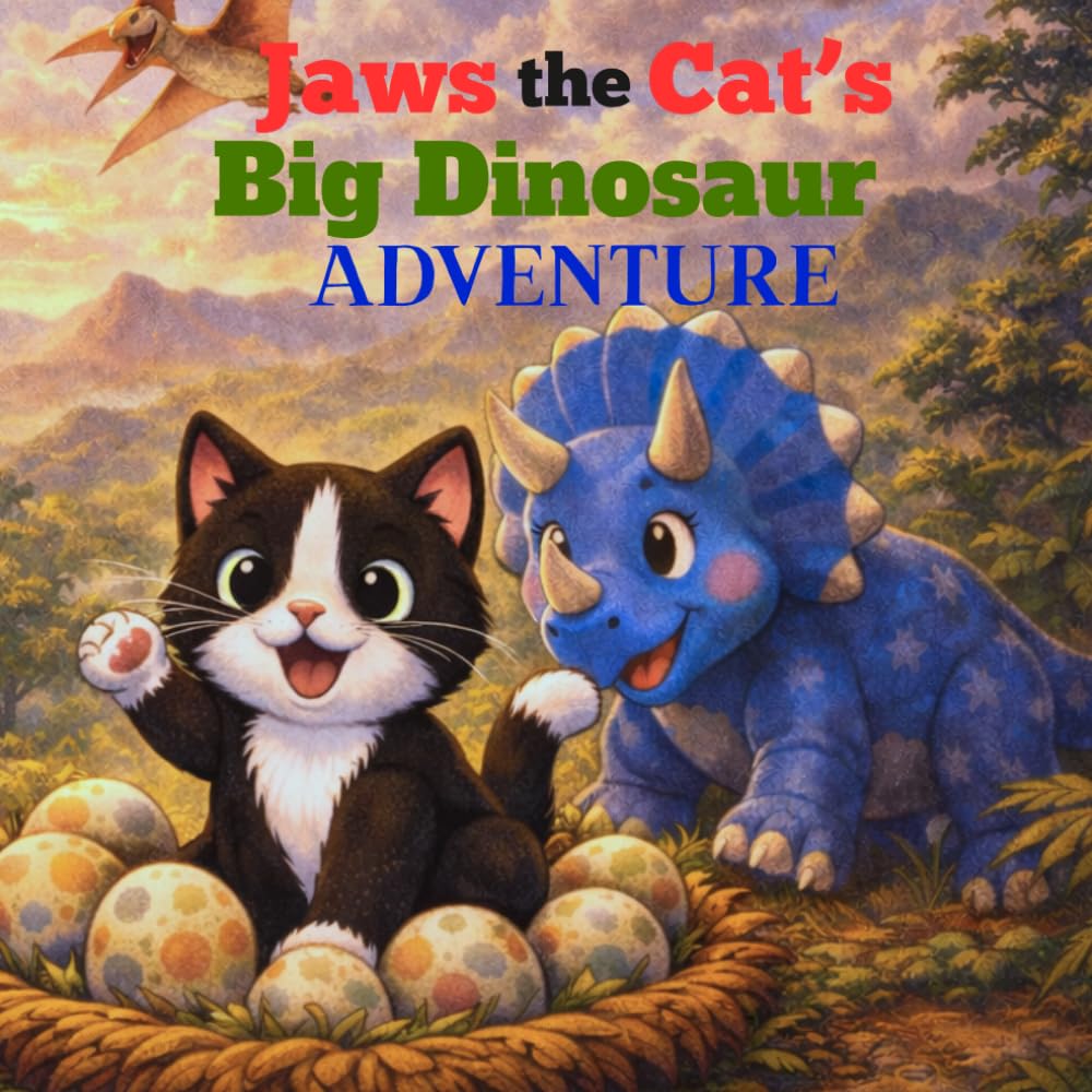 Jaws the Cat's Big Dinosaur Adventure: A Fun Dinosaur Learning Story for Kids (The Adventures of Jaws the Cat)