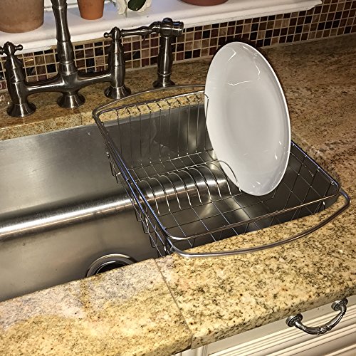 Better Houseware DISHRACK001 1423 Stainless Steel Adjustable Over Sink Dish Drainer thumb #2