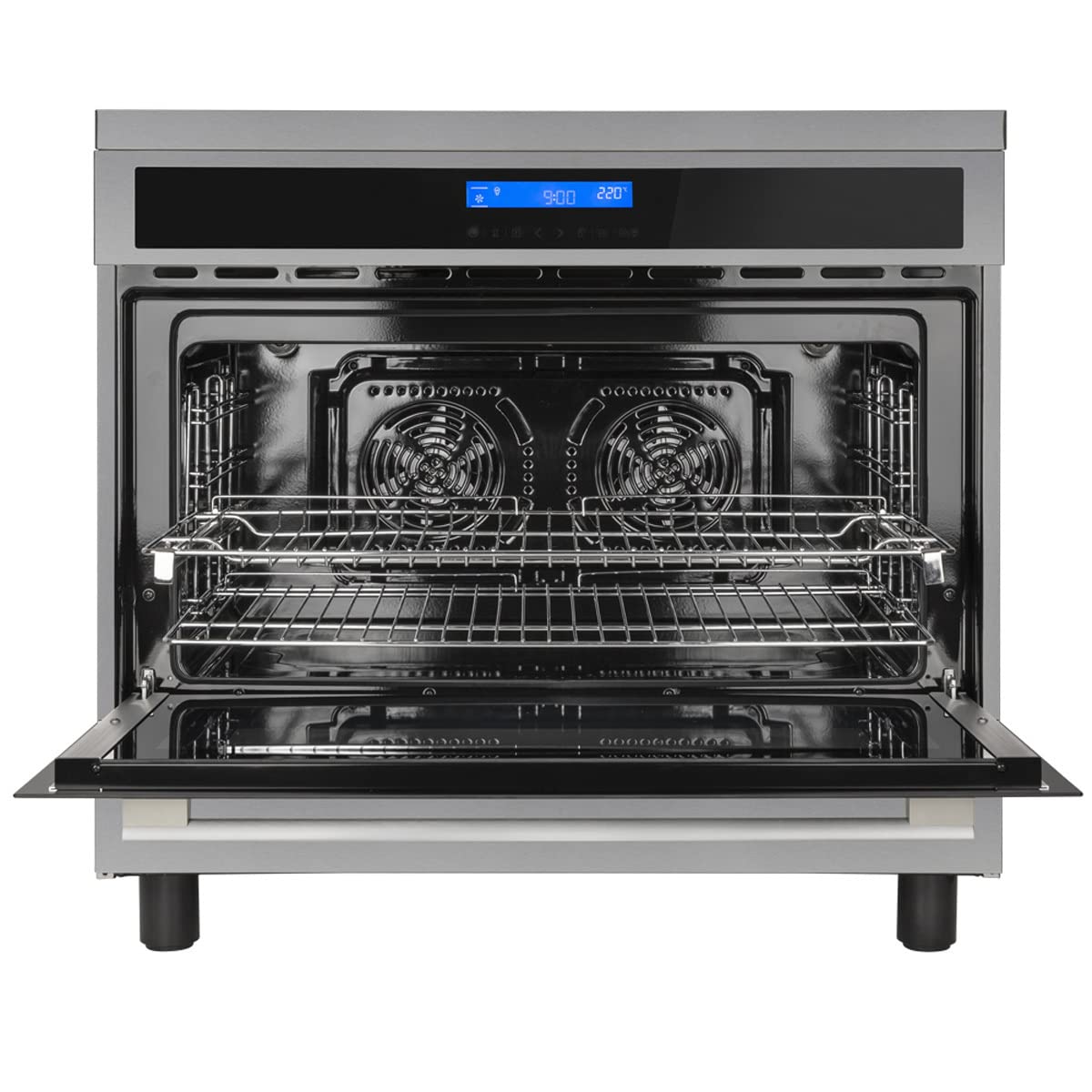 KKT KOLBE Fours et cuisinières avec plaque à induction | 90 cm | 108 l | 4 zones | zone flexible | 9 niveaux de chaleur | CC9001IND