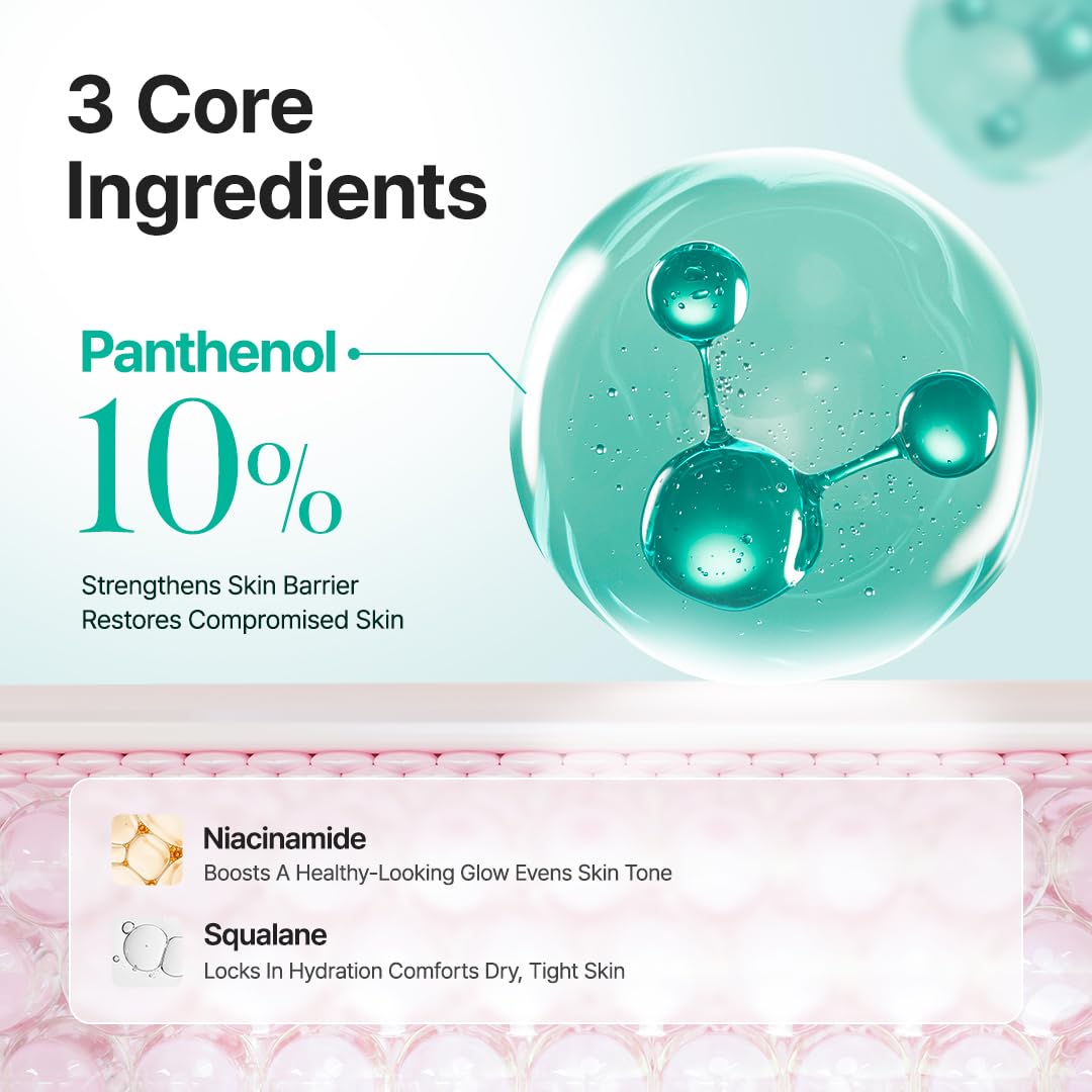PURITO Mighty Bamboo Panthenol Cream, Post-Acne Moisturizer, Recovery & Glow Boost, Silicone-Free, Non-Comedogenic, Vegan, Korean Skincare 3.38 fl oz / 100ml