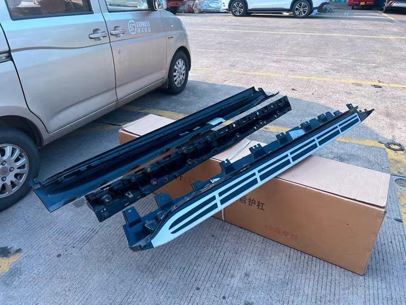 Estribos laterales para BMW X7 G07 2019-2024, 2 piezas plata y negro miniatura 3