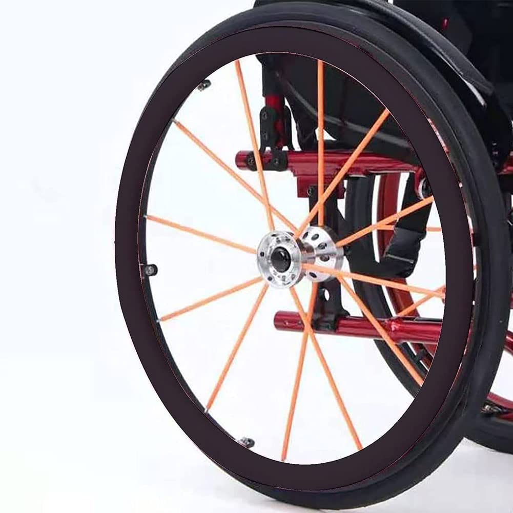 Copertura antiscivolo per sedia a rotelle, copertura antiscivolo resistente all'usura, migliora la trazione per sedia a rotelle sportiva con ruote posteriori da 61 cm