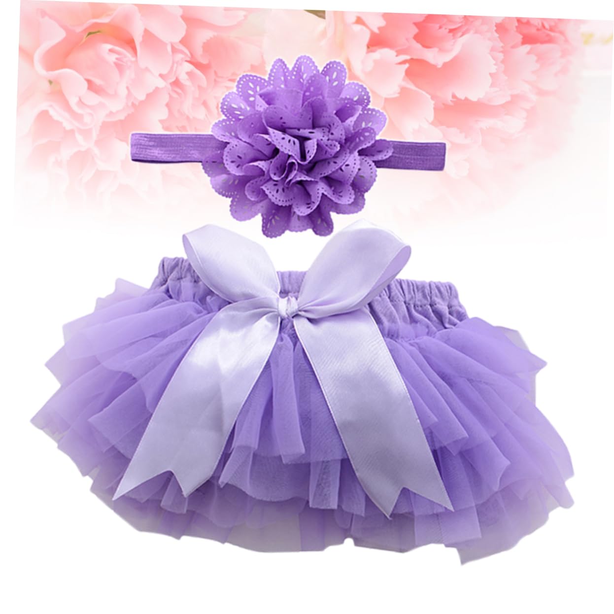 LIFKOME 2pezzi Gonna Tutu e Fascia per Neonata Abbigliamento Compleanno e Fotografia Compleanno Tulle s