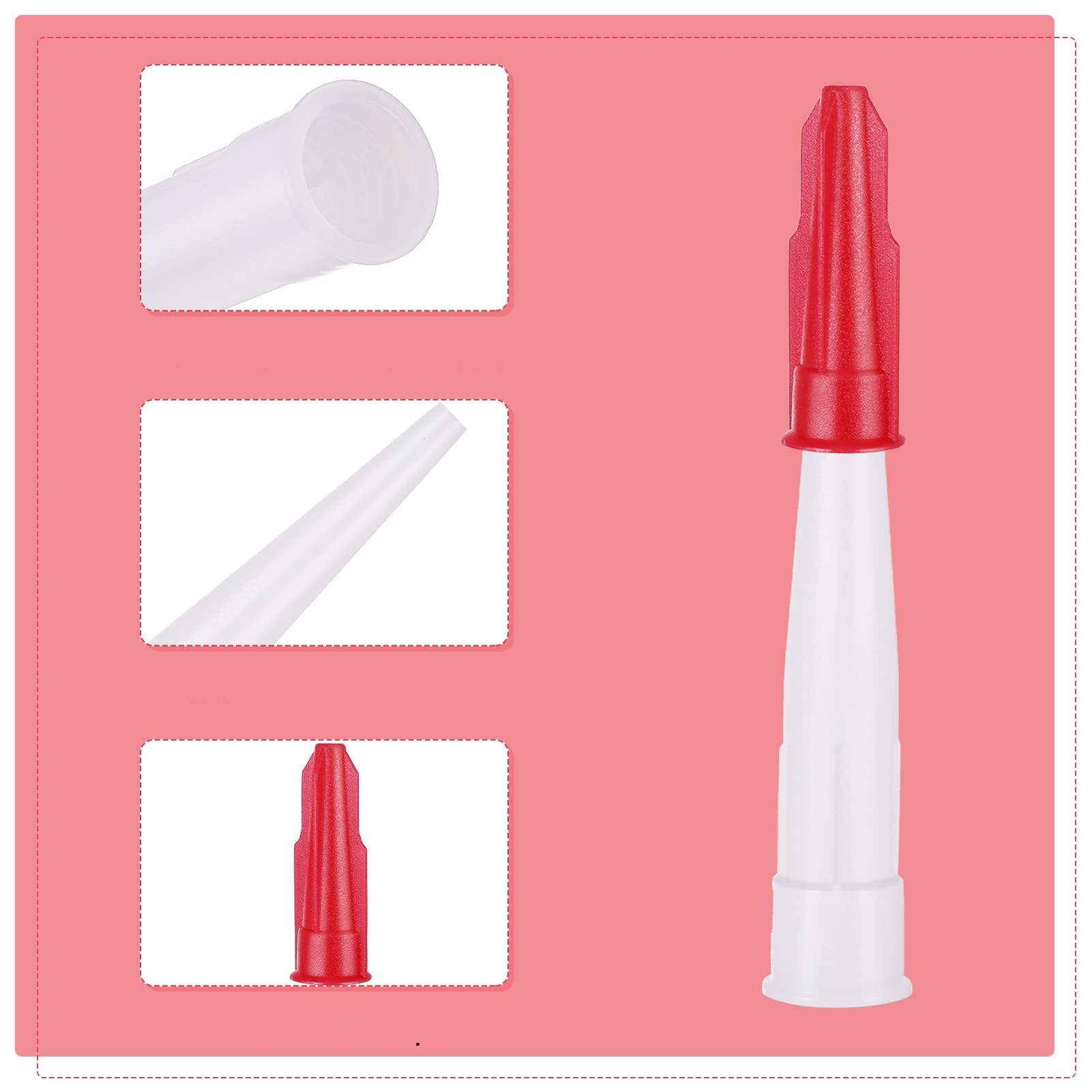 Embouts De Cartouche En Silicone Transparent, Embouts D'étanchéité En