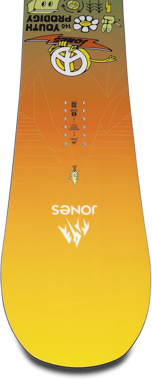 JONES - Youth Prodigy, Snowboards Directional All Mountain, Ideal for Freestyle, Freeride, pow, Corn or chop