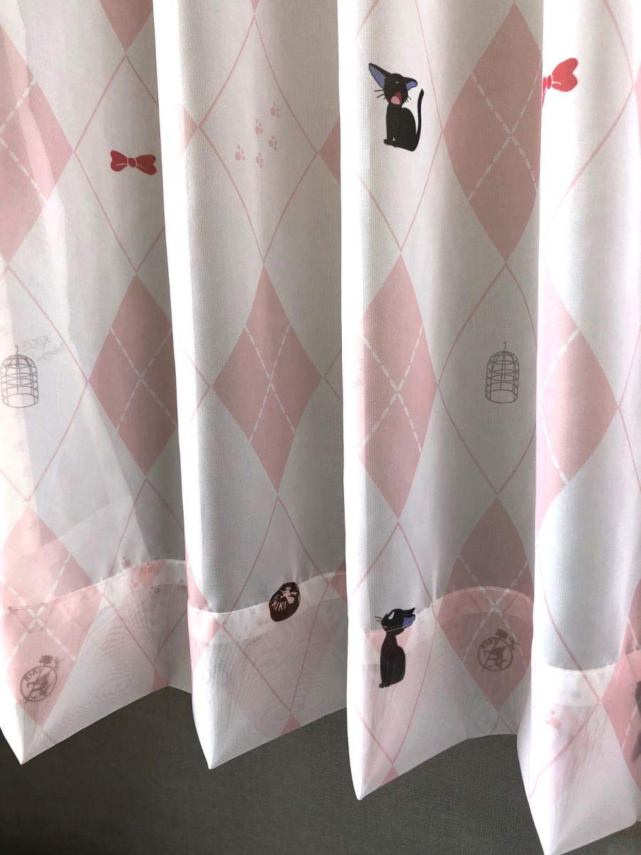 魔女の宅急便 ジジ ボイルカーテン レースカーテン 100x198cm 未使用