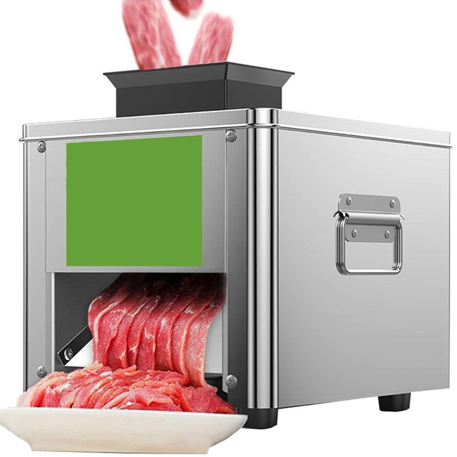 AYCDL 850W Meat Cutter Machine Commercial 2.5/3.5/5/7/10/15/21Mm Electric Meat Slicer, Electric Meat Slicing Shredding Cutting Machine for Family Commercial Use