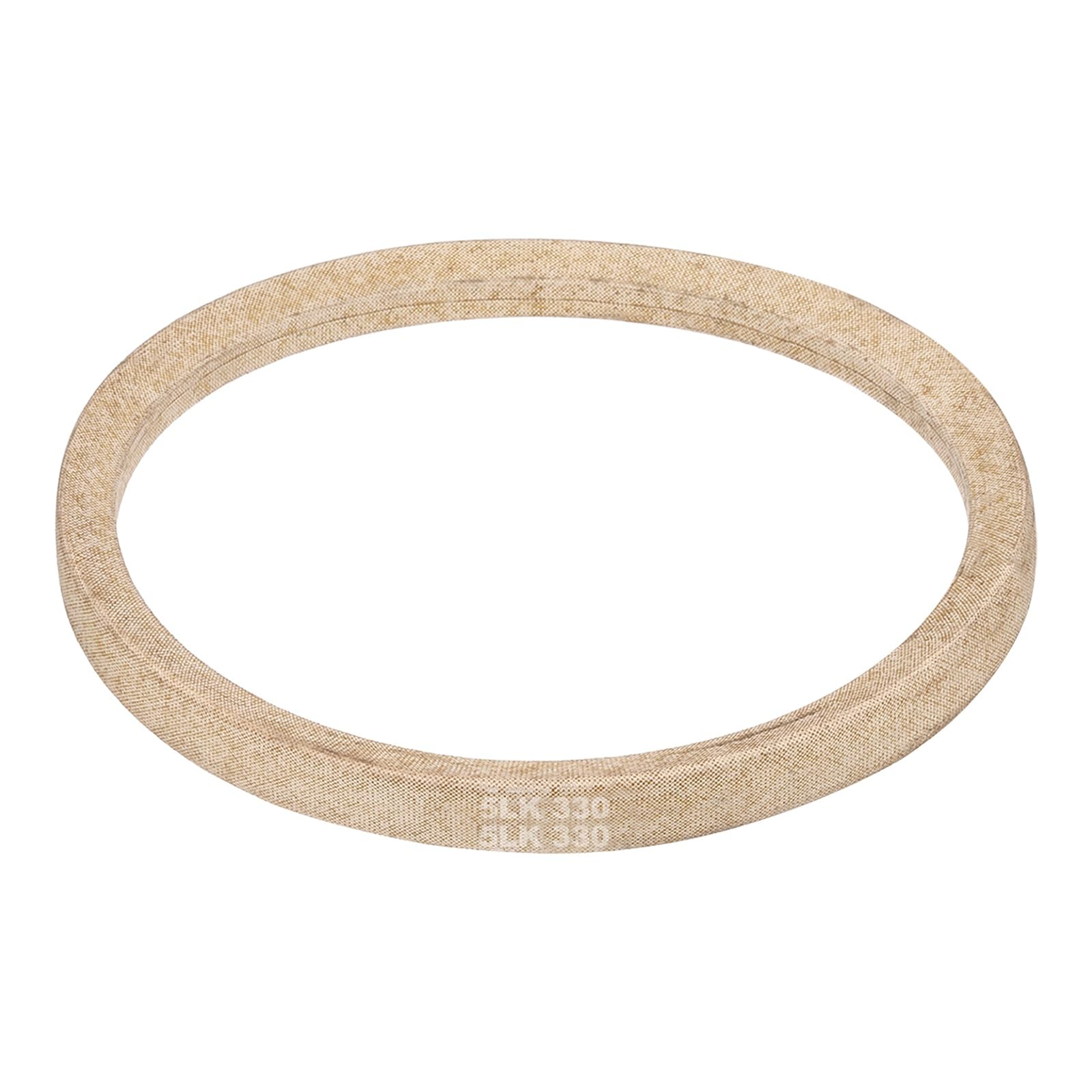 sourcing map 5LK330 Lawn Mower Deck Belt, 20" Length 5/8" Width 7/16" Thick V-Belt Reinforced with Aramid Fiber Cords, Dry Fabric Wrapped Belt for Lawn & Garden Machinery, Riding Mowers
