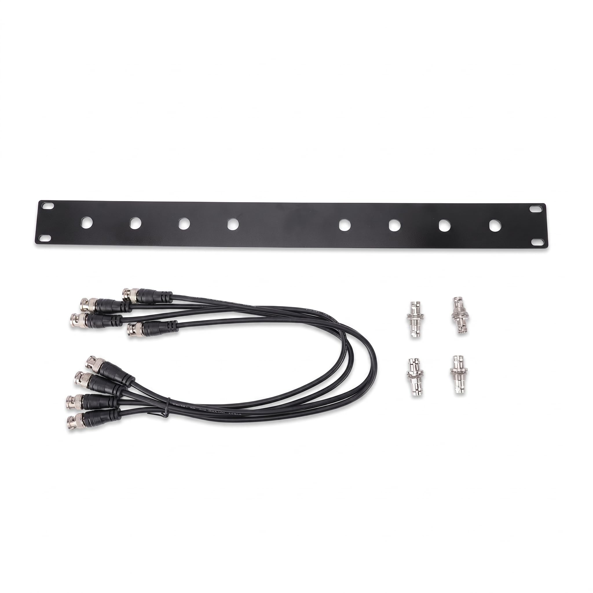 Bewinner Kit de Montage en Rack D'antenne BNC 1U Durable pour Systèmes sans Fil Technica, Installation Facile sur des Racks de 19 Pouces, Matériau en Alliage D'aluminium