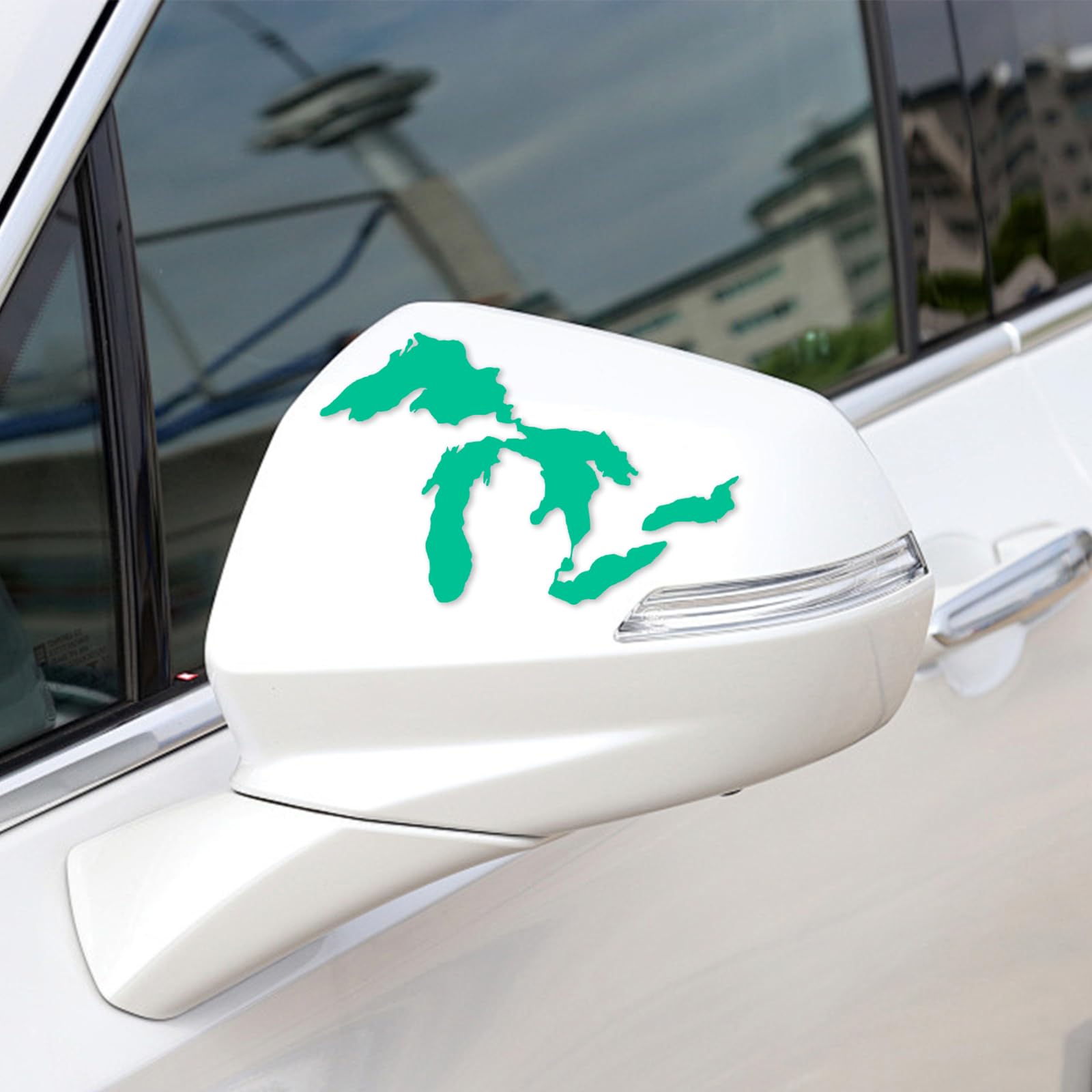 Great Lakes Michigan Car Sticker Decal Universal Funny Vinyl Truck Sticker Waterproof Vehicle Exterior Decoration Accessory for Bumpers