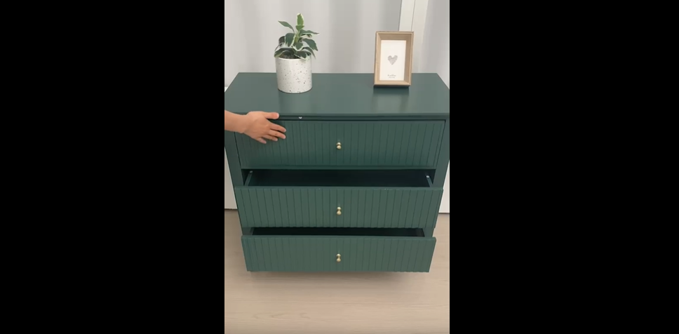 green emerald velvet dress Davinci Charlie 3-Drawer Dresser