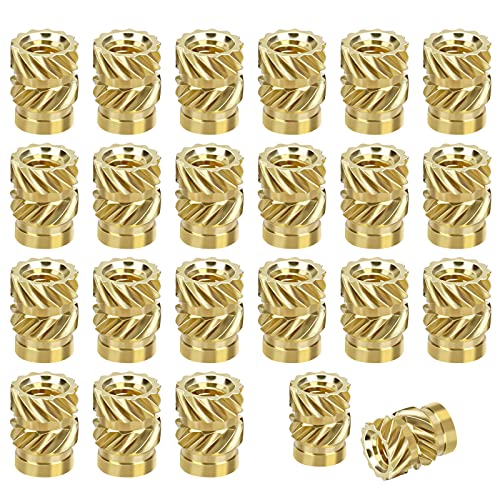 100x Messing Einschmelzmuttern M3xOD5xL3 100x Messing Einschmelzmuttern M3xOD5xL3