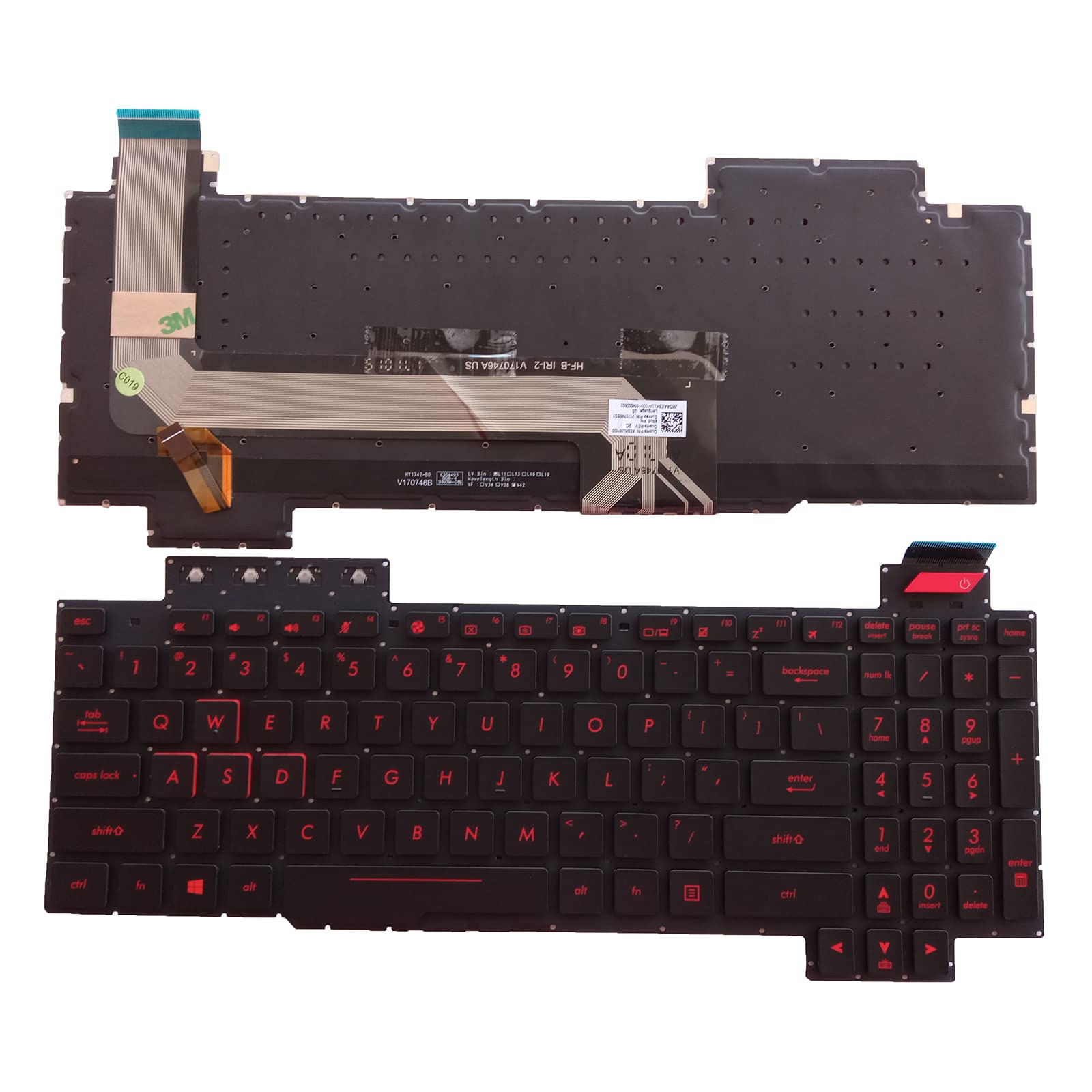 Amazon | NEW US Laptop Keyboard For ASUS ROG FX503 FX503V FX63