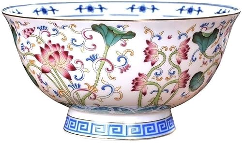 FISIDI Ciotole in Porcellana, Scodella - Ciotola Ricca Ciotola in Porcellana Cinese Ciotola for Noodle for Uso Domestico Ciotola for zuppa Ciotola for Riso in Ceramica