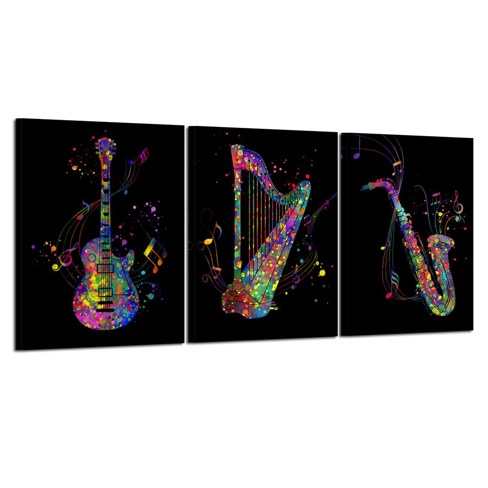 images Music Notes Painting On Canvas desertcart