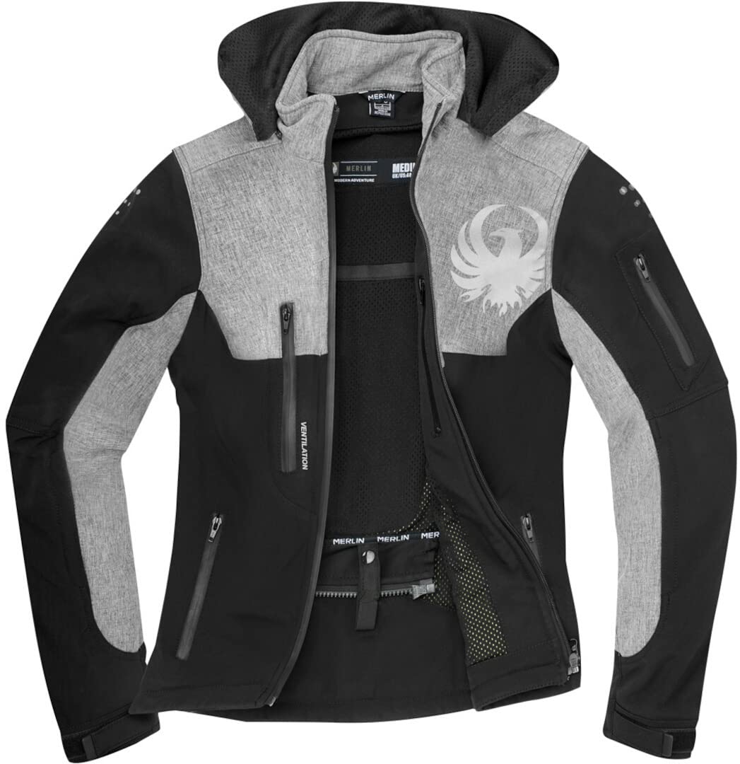 Merlin Dune Kurtka Softshell, czarny/szary, S