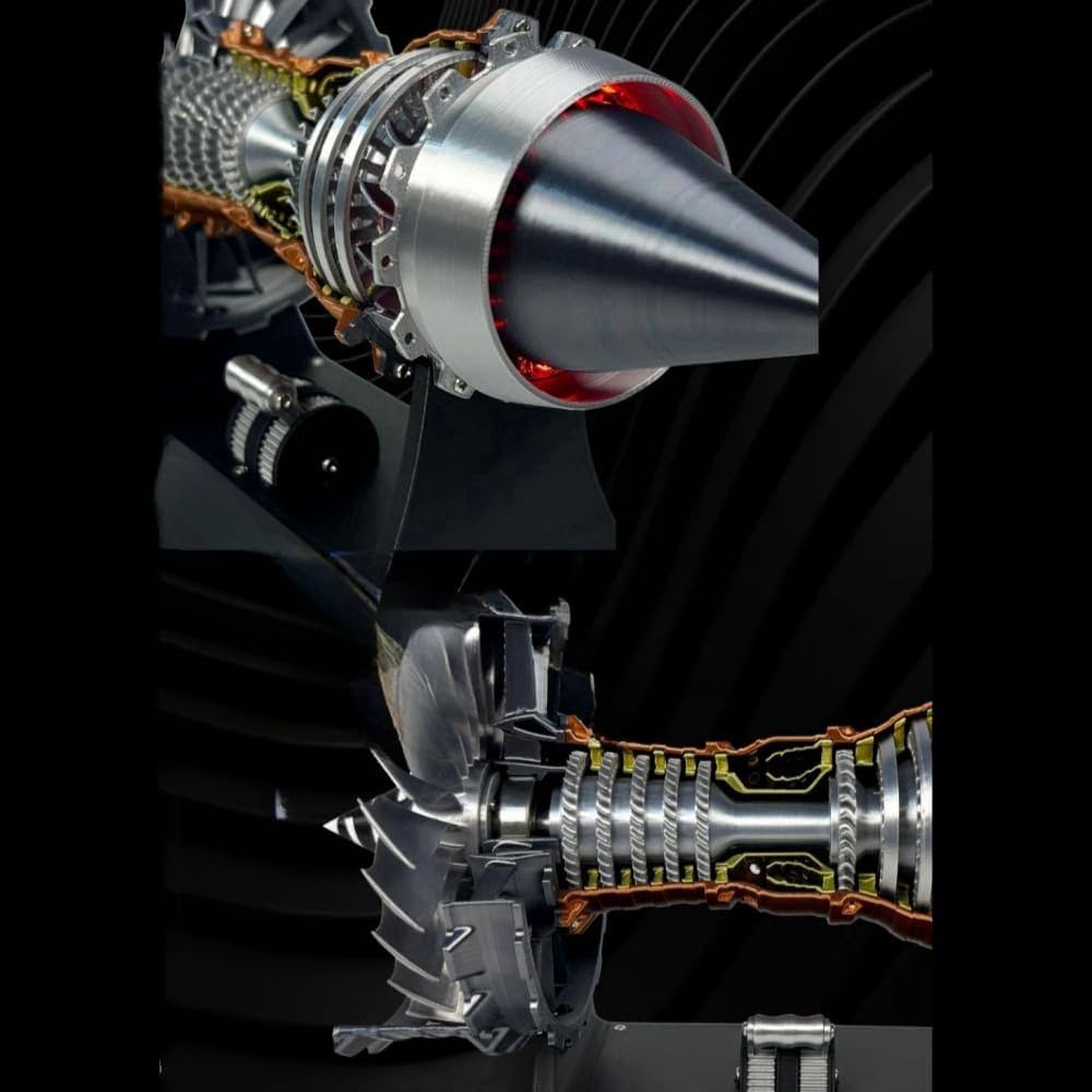 航空機エンジン模型 Amazon | Aeroorターボファンエンジンモデルキット、走行する