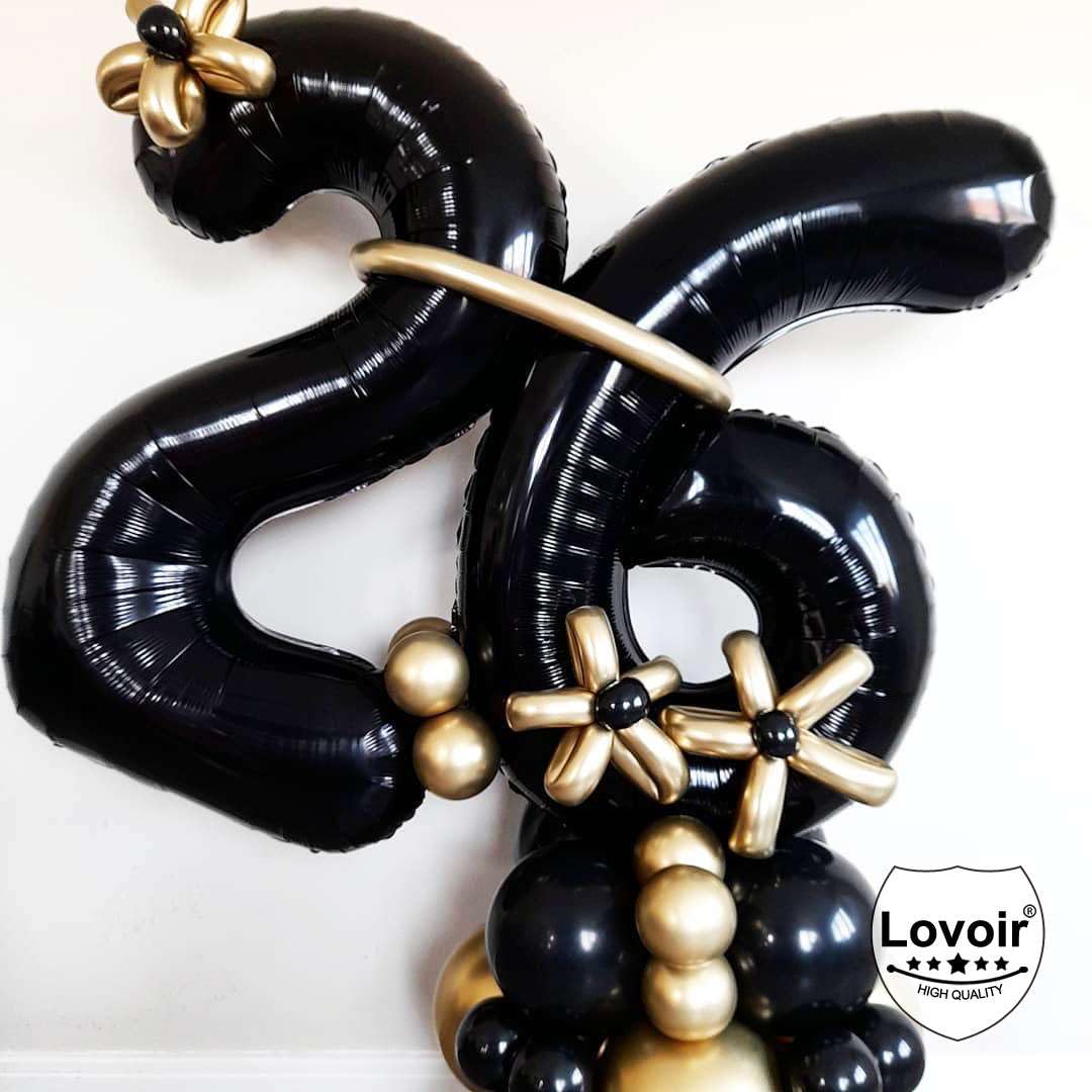 DEMIU × TANGRAM BALLON BLACK TGA-G58 Amazon.com: Black 26 Number