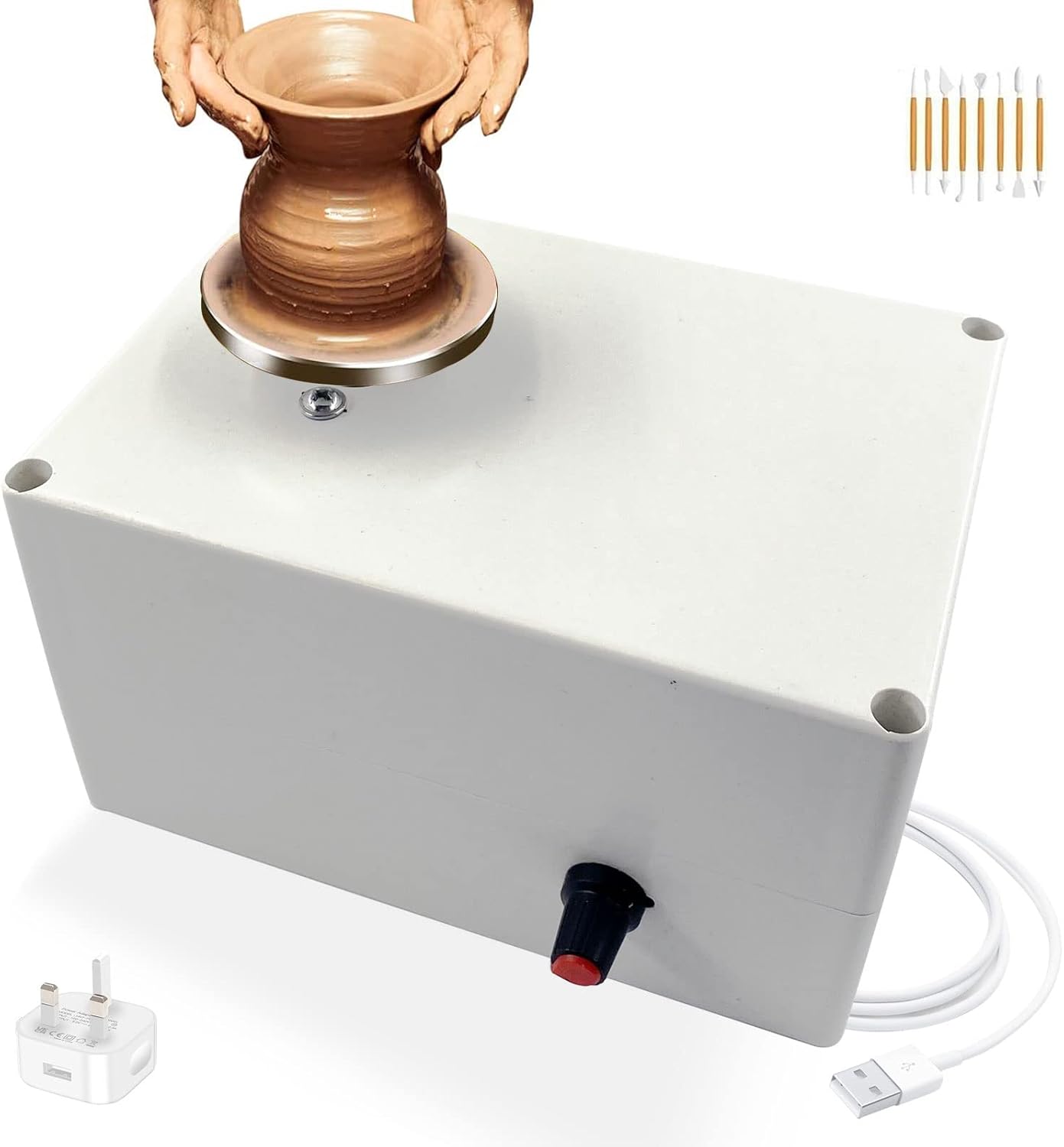 Pottery Wheel for Beginners Pottery Kit for Kids Portable Mini