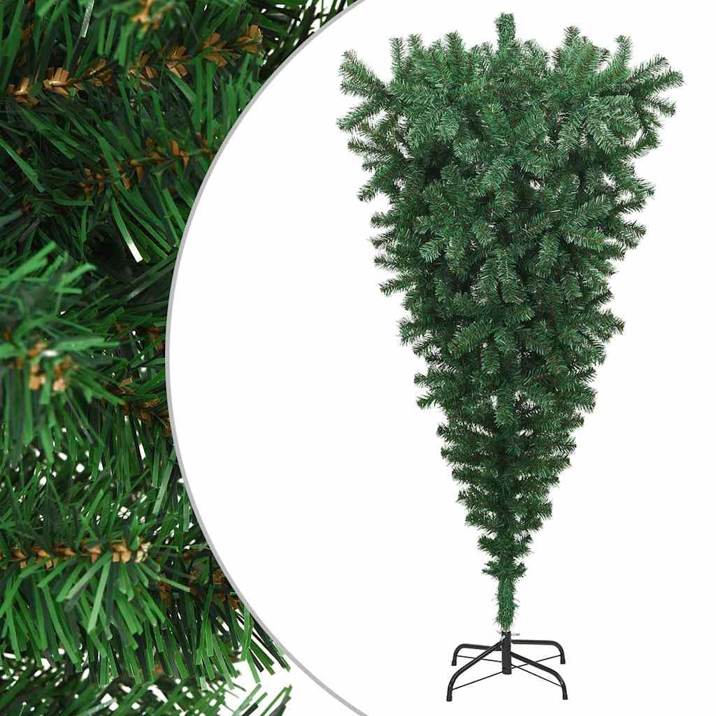 Furniture select-Upside-down Sapin de Noël artificiel avec support Vert 180 cm