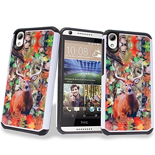 HTC Desire 626s Case, HTC Desire 626 Case,Mstechcorp Premium Slim Shockproof Case, Hybrid Dual Layer [TPU + Soft Silicone] Protective Case Cover for HTC Desire 626 / 626s (Deer)